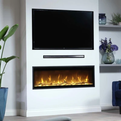 Dimplex Ignite Evolve 60 – Fleksibel Elektrisk Pejs med varmesettings og flammeeffekter Dimplex Ignite Evolve 60 – Elektrisk Pejs med tumbled glass og drivtømmer