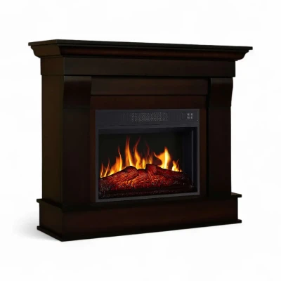 Albion Fritstående Klassisk Elpejs - Mahogni Albion Fritstående Klassisk Elpejs - Mahogni