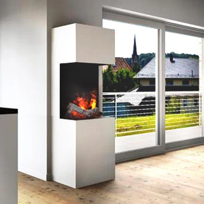 Beethoven Glow Fire Glow Fire Beethoven - OMC 600 | Fritstående vanddamppejs, 170 cm x 60 cm x 50 cm