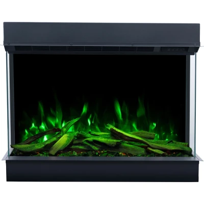 Aflamo Superb 3D 103,2 cm Elpejs – Køb Online Aflamo Superb 3D 103,2 cm sort 3-sidet indbygget elektrisk pejs