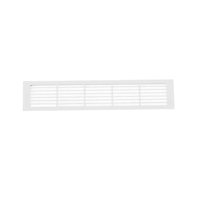 Ventilationsrist Hvid - 50x10 cm - Ventilationsareal 214 cm² | Køb her Ventilationsrist Hvid - 50x10 cm med et ventilationsareal 214 cm²