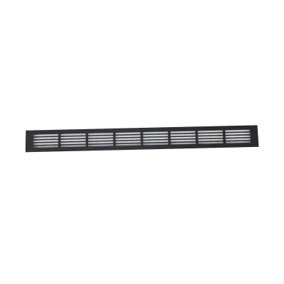 Ventilationsrist Sort - 80x7,6 cm - Ventilationsareal 210 cm² | Køb her Ventilationsrist Sort - 80x7,6 cm med et ventilationsareal 210 cm²
