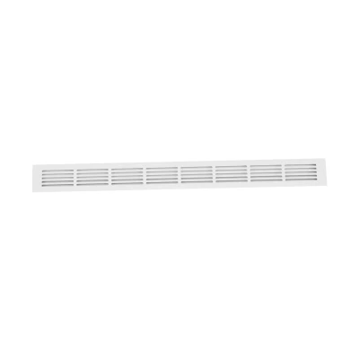 Ventilationsrist Hvid - 80x7,6 cm - Ventilationsareal 210 cm² | Køb her Ventilationsrist Hvid - 80x7,6 cm med et ventilationsareal 210 cm²