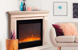 electric corner fireplace