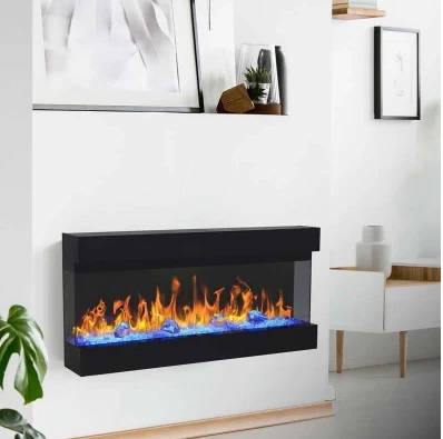 Isle Three-sided Electric Fireplace