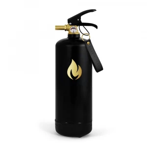 Nordic Flame Brandslukker 2 kg - Sort med guld emblem